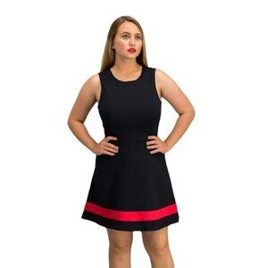B Darlin Sleeveless Open‎ Back Fit & Flare Dress in Black Size 2